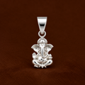 VIRAL Ganesh Locket in Pure Silver