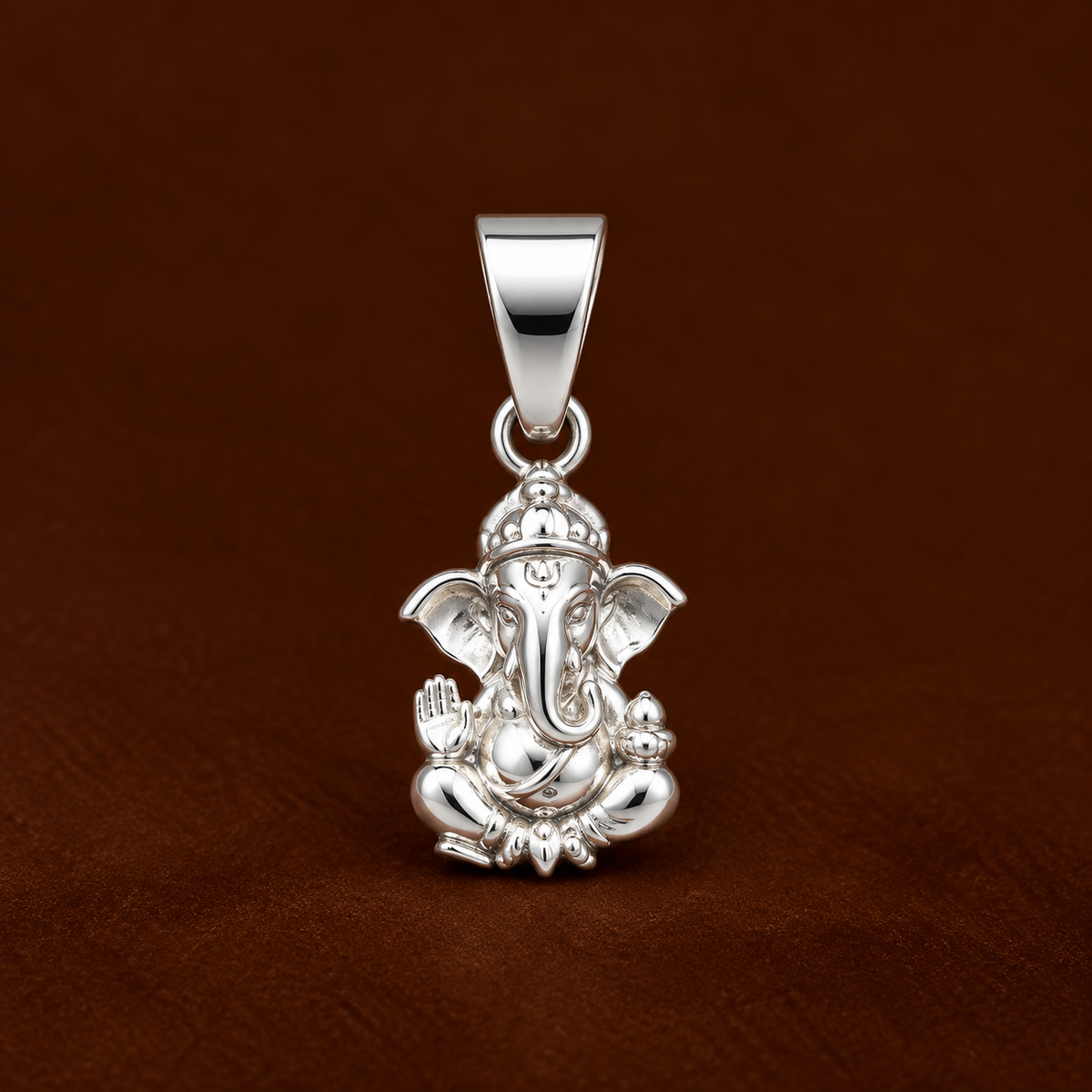 VIRAL Ganesh Locket in Pure Silver