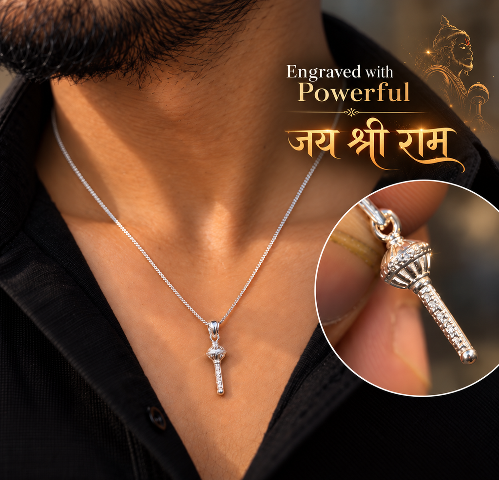 Mahabali Hanuman (Jai Shri Ram Engraved) Chain - 925 Silver