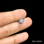 Round Solitaire Stud (925 Pure Silver)