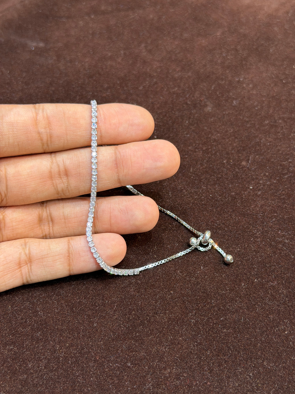 Noor Tennis Bracelet (925 Pure Silver)