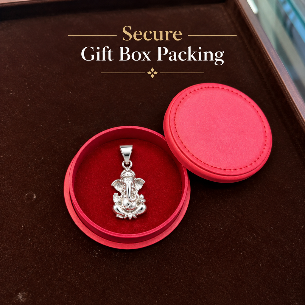 VIRAL Ganesh Locket in Pure Silver