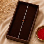 (Couple Combo) Evil Eye & Rudraksh Bracelet - Pure Silver