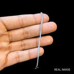 Rava Tennis Bracelet (925 Pure Silver) Adjustable
