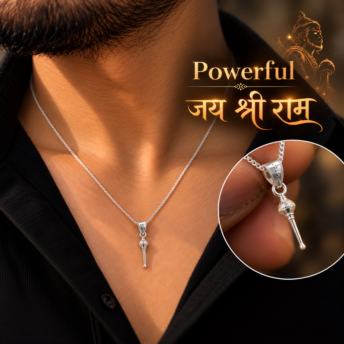 Mahabali Hanuman Chain - 925 Silver