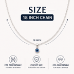 Silver Evil Eye Chain – Good Vibes & Protection