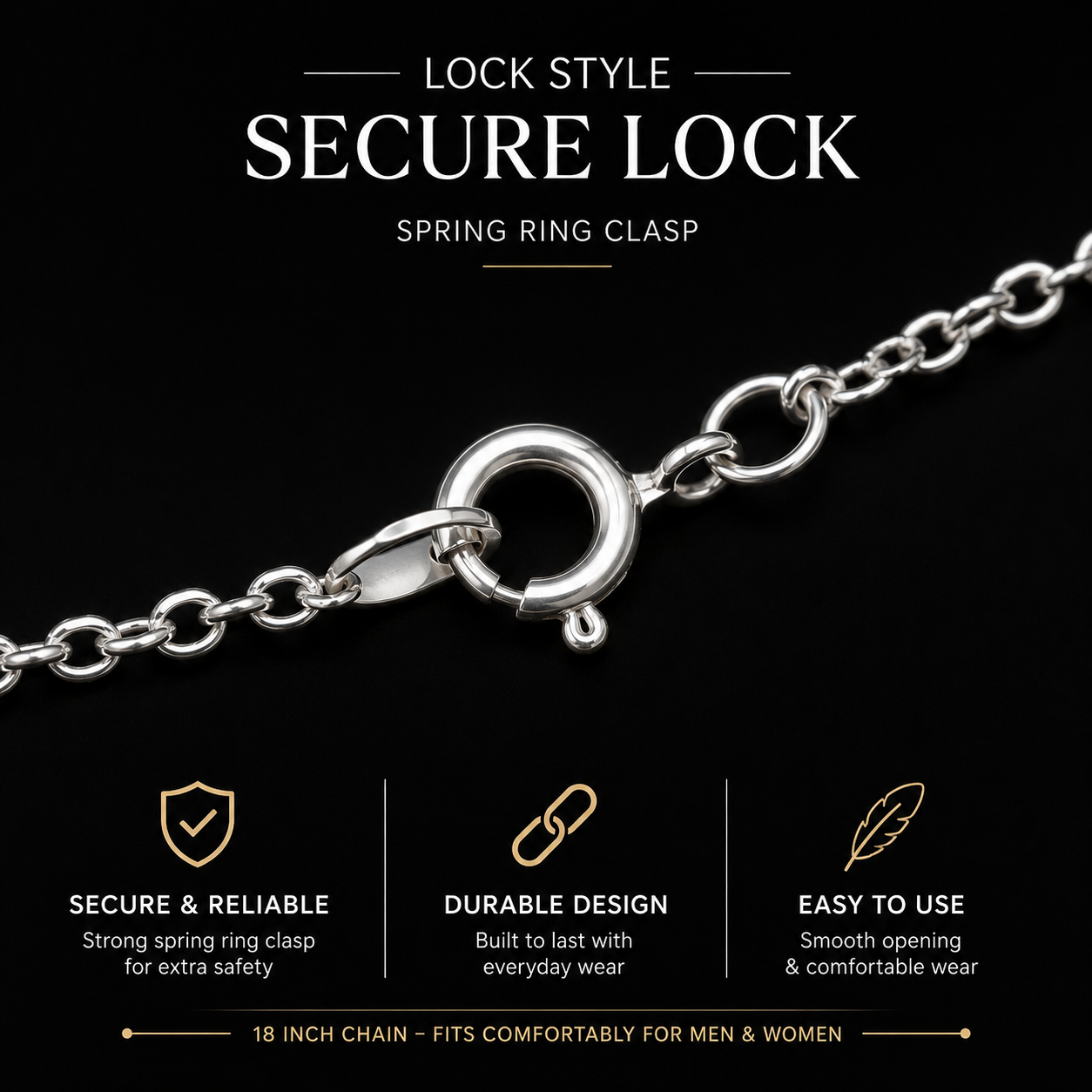 Silver Evil Eye Chain – Good Vibes & Protection