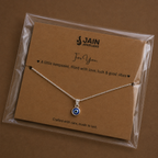 Silver Evil Eye Chain – Good Vibes & Protection