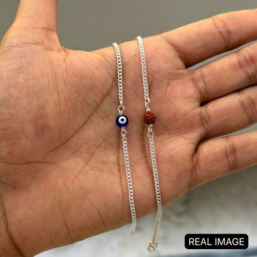 (Couple Combo) Evil Eye & Rudraksh Bracelet